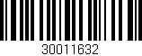 Código de barras (EAN, GTIN, SKU, ISBN): '30011632'