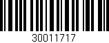 Código de barras (EAN, GTIN, SKU, ISBN): '30011717'