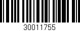 Código de barras (EAN, GTIN, SKU, ISBN): '30011755'