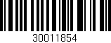 Código de barras (EAN, GTIN, SKU, ISBN): '30011854'