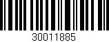 Código de barras (EAN, GTIN, SKU, ISBN): '30011885'