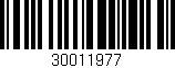 Código de barras (EAN, GTIN, SKU, ISBN): '30011977'