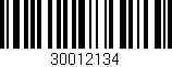 Código de barras (EAN, GTIN, SKU, ISBN): '30012134'