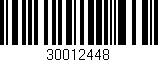 Código de barras (EAN, GTIN, SKU, ISBN): '30012448'