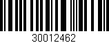 Código de barras (EAN, GTIN, SKU, ISBN): '30012462'