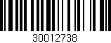 Código de barras (EAN, GTIN, SKU, ISBN): '30012738'
