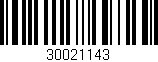 Código de barras (EAN, GTIN, SKU, ISBN): '30021143'