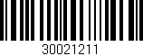 Código de barras (EAN, GTIN, SKU, ISBN): '30021211'
