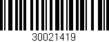 Código de barras (EAN, GTIN, SKU, ISBN): '30021419'