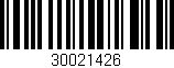 Código de barras (EAN, GTIN, SKU, ISBN): '30021426'