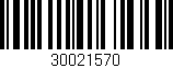 Código de barras (EAN, GTIN, SKU, ISBN): '30021570'