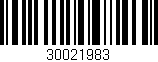 Código de barras (EAN, GTIN, SKU, ISBN): '30021983'