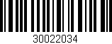Código de barras (EAN, GTIN, SKU, ISBN): '30022034'