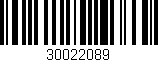 Código de barras (EAN, GTIN, SKU, ISBN): '30022089'