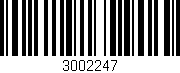 Código de barras (EAN, GTIN, SKU, ISBN): '3002247'