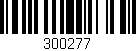 Código de barras (EAN, GTIN, SKU, ISBN): '300277'