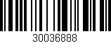 Código de barras (EAN, GTIN, SKU, ISBN): '30036888'