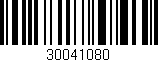 Código de barras (EAN, GTIN, SKU, ISBN): '30041080'