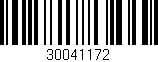 Código de barras (EAN, GTIN, SKU, ISBN): '30041172'