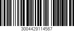 Código de barras (EAN, GTIN, SKU, ISBN): '3004429114567'