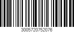 Código de barras (EAN, GTIN, SKU, ISBN): '3005720752076'