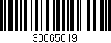 Código de barras (EAN, GTIN, SKU, ISBN): '30065019'