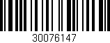 Código de barras (EAN, GTIN, SKU, ISBN): '30076147'