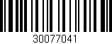 Código de barras (EAN, GTIN, SKU, ISBN): '30077041'