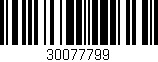 Código de barras (EAN, GTIN, SKU, ISBN): '30077799'