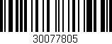 Código de barras (EAN, GTIN, SKU, ISBN): '30077805'