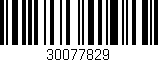 Código de barras (EAN, GTIN, SKU, ISBN): '30077829'