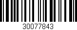 Código de barras (EAN, GTIN, SKU, ISBN): '30077843'