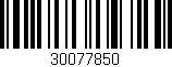 Código de barras (EAN, GTIN, SKU, ISBN): '30077850'