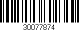 Código de barras (EAN, GTIN, SKU, ISBN): '30077874'
