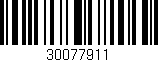 Código de barras (EAN, GTIN, SKU, ISBN): '30077911'