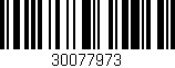 Código de barras (EAN, GTIN, SKU, ISBN): '30077973'