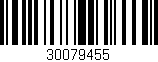 Código de barras (EAN, GTIN, SKU, ISBN): '30079455'