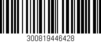 Código de barras (EAN, GTIN, SKU, ISBN): '300819446428'