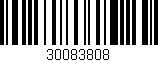 Código de barras (EAN, GTIN, SKU, ISBN): '30083808'