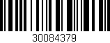 Código de barras (EAN, GTIN, SKU, ISBN): '30084379'