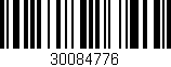 Código de barras (EAN, GTIN, SKU, ISBN): '30084776'