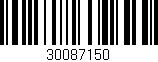 Código de barras (EAN, GTIN, SKU, ISBN): '30087150'