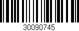 Código de barras (EAN, GTIN, SKU, ISBN): '30090745'