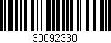 Código de barras (EAN, GTIN, SKU, ISBN): '30092330'