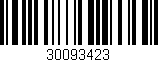 Código de barras (EAN, GTIN, SKU, ISBN): '30093423'