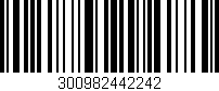 Código de barras (EAN, GTIN, SKU, ISBN): '300982442242'