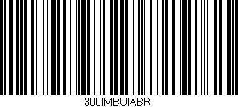 Código de barras (EAN, GTIN, SKU, ISBN): '300IMBUIABRI'