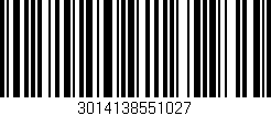Código de barras (EAN, GTIN, SKU, ISBN): '3014138551027'