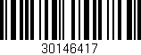 Código de barras (EAN, GTIN, SKU, ISBN): '30146417'