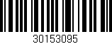Código de barras (EAN, GTIN, SKU, ISBN): '30153095'